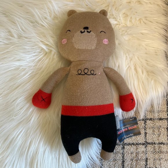 Land Of Nod Toys Nwt Land Of Nod Lauvely Kit Boxing Bear Plush Poshmark